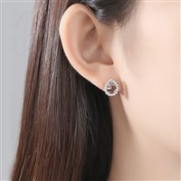 Earrings Gaurosa Woman Fantasy in Silver Zirconia SE0258-M - SE0258-M